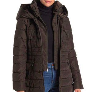 Laundry By Shelli Segal Bibbed Puffer Coat